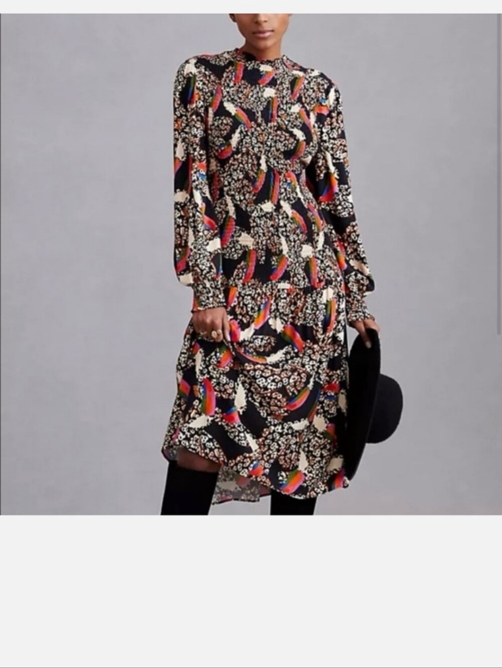 Farm Rio leopard toucans midi dress